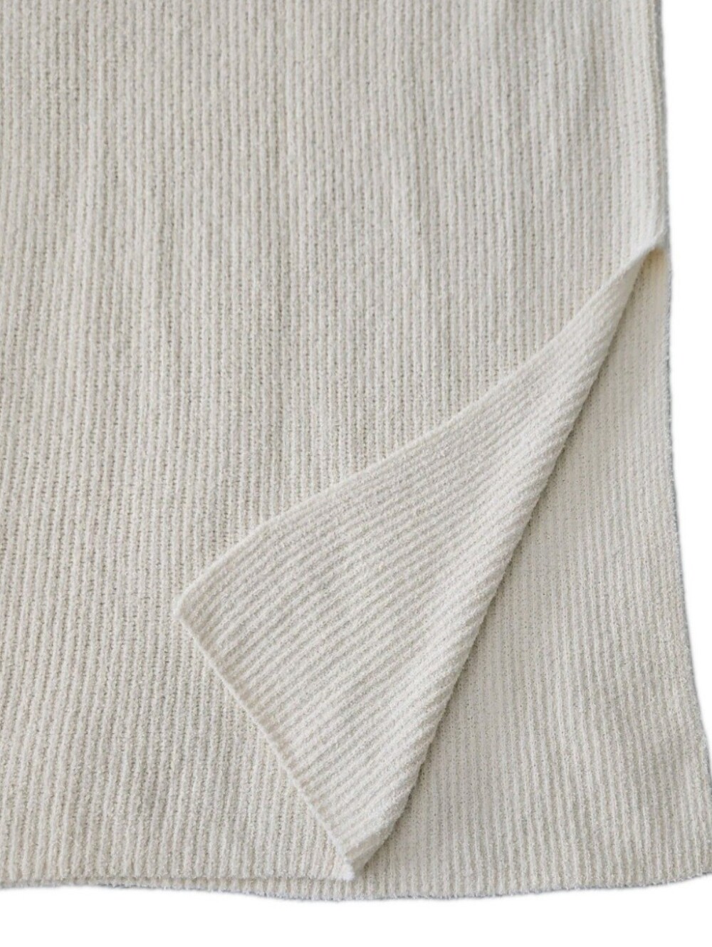 H&M Cream Rib Knit Midi Skirt Size Small - Picture 6 of 7